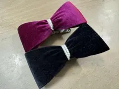 ヘアアクセサリー ヘアアクセ 髪飾り リボン バレッタ クリップ バンス