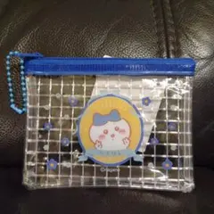 ちいかわ　ハチワレ　メッシュポーチ　メッシュケース　フラットポーチ　コインパース