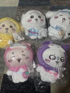 【新品・未開封】ちいかわ × サンリオキャラクターズ ぬいぐるみ 5体セット