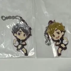 でふぉラバ! ハイキュー!! 白鳥沢学園・稲荷崎キーホルダー 宮侑・宮治