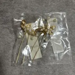 パールと花のヘアピンセット