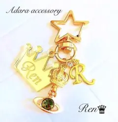 在庫1点▶︎Ren⭐︎Crown♔✴︎prince✴︎KP⭐︎漆黒⭐︎バッグチャーム