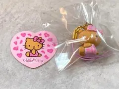 ハロー キティ　マスコット ストラップ　ヒョウ ピンク　サンリオ