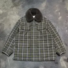 ★GU and beautiful people チェックボアブルゾン 熊切秀典