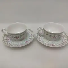 NIKKO MARKETING カップ＆ソーサー 2客セット 花柄 260113