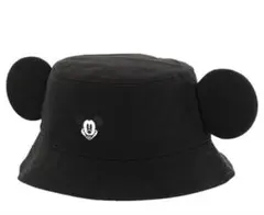 ミッキーマウス 耳付きバケットハット 黒　★2個セット★