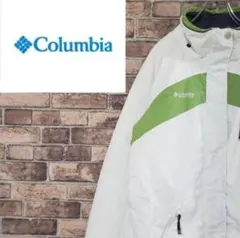 コロンビア　ナイロンジャケット　アウター　フルジップ　ワンポイントロゴ