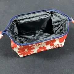 花柄キャンバスポーチ