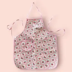 Cathkidston 子供用　花柄ピンクエプロン