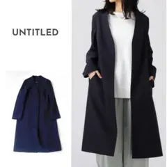美品 UNTITLED アンタイトル 2/M 洗える ツイル スプリングコート