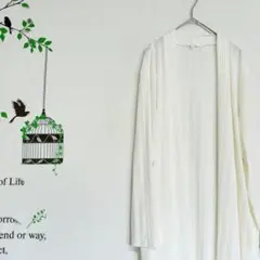 marlene jobert /シアー トッパーカーディガン ポケット付き Lのサムネイル