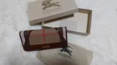 バーバリープローサム 長財布 ノバチェック 美品 BURBERRY レザーバッグ