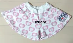 美品　グラグラ　120cm ピンクハート柄 スカート風ハーフパンツ