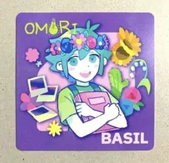 ゲーマー焼き　特典コースター　OMORI バジル
