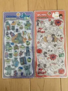 プチドロップステッカー　モンスターズインク　ベイマックス 2点セット【正規品】