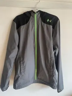 UNDER ARMOUR フルジップジャケット MD グレー/グリーン