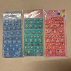 タイルシール 3シートセット　キティちゃん　うさはな