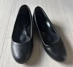 アシックス　コンフォート　ブラックパンプス　23EEE