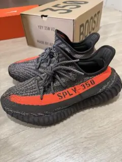 YEEZY BOOST 350 V2 グレー/オレンジ 28.0 cm