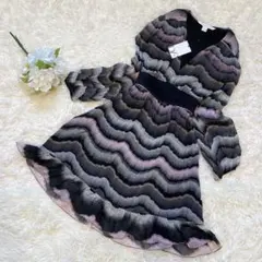 ダイアンフォンファステンバーグ シルク100% 総柄 Aライン ワンピース 2