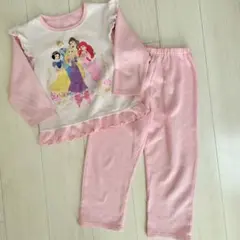 ディズニー　プリンセス　裏起毛パジャマ