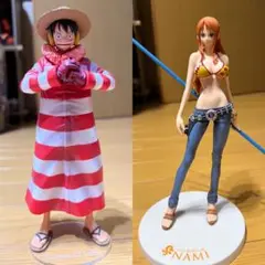 【ジャンク品】ワンピース一番くじ　ルフィ&ナミ