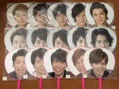 嵐 うちわ 15点セット まとめ売り 大野智 櫻井翔 松本潤 二宮和也 相葉雅紀
