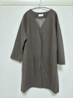 【値下げ中】GLOBAL WORK 軽やかストレッチ ノーカラーコート