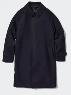 未使用 ユニクロ シングルブレストコート M ネイビー（※ブラック？説明文参照）