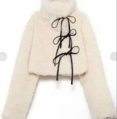 SORIN ソリン】♡シンセティックファーレースアップカーディガン 