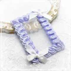 トレカケースデコホイップデコB8 y2k 平成女児 紫ネイビーパープル 青 白①