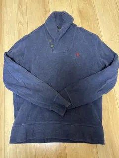 Polo Ralph Lauren ネイビー M ボタン付きセーター
