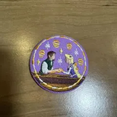 ディズニー 刺繍缶バッジ ラプンツェル