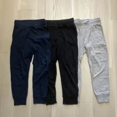 H&M ジョガーパンツ 120cm 3本セット