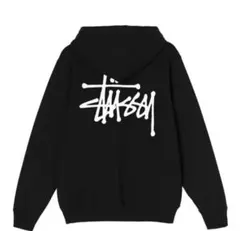 Stüssy ロゴ入り 黒パーカー