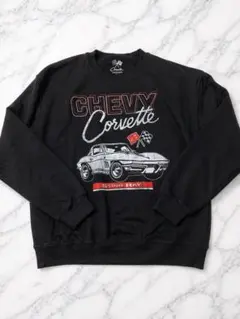 新品 Chevy Corvette スウェット ブラック ストリート　トレーナー