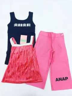 ANAP kids 90cm 未使用 3点セット キャミ タンク パンツ 女の子のサムネイル