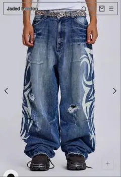 値下げします！Jaded London Jeans w30 jaded londonウルトラワイドジーンズw30