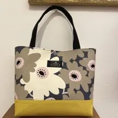 大きなお花 花柄 北欧 トートバッグ ミニバッグ ハンドメイド
