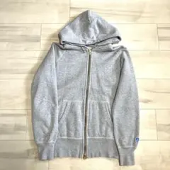 【Orcival】ジップスウェットパーカー　グレー　サイズ１