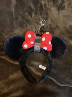 ミニーマウス カチューシャ キーチェーン付き