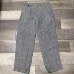 80s RALPH LAUREN リネンスラックス　グレンチェック　78のサムネイル