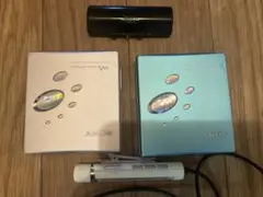 SONY MD ウォークマン MZ-E520 2台 動作良好確認済 おまけ付きのサムネイル