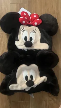 新品未使用タグ付き　ミニー　ミッキー　ファンキャップ　ペアセット　ディズニー