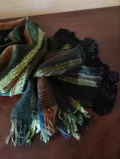 深緑のマフラー　リメイク