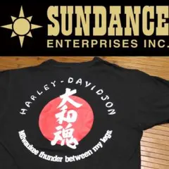 サンダンス　大和魂　ビッグロゴ　黒　Lサイズ　古着　シングルステッチ