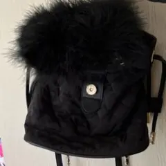 Rady ファー付きブラックバッグ