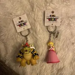 USJ クッパ　ピーチ　キーホルダーセット