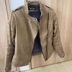 M*o様 BATES ブラウン ライダースジャケット Mサイズのサムネイル