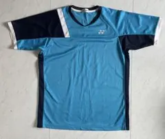 YONEX 青 ゲームシャツ　L バドミントン